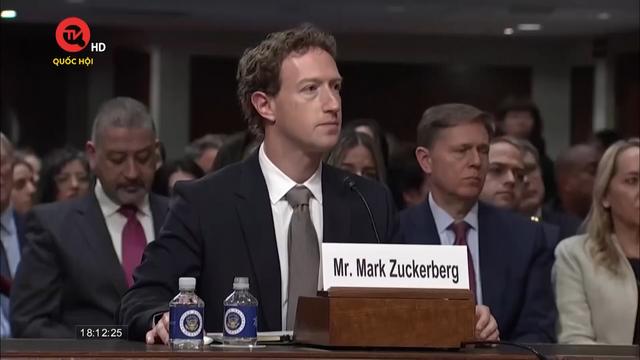 Mark Zuckerberg xin lỗi trong buổi điều trần trước Quốc hội Mỹ