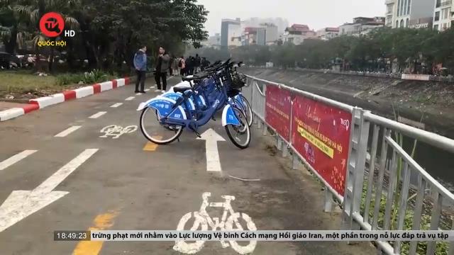 Trải nghiệm tuyến đường đầu tiên dành cho xe đạp tại Thủ đô 