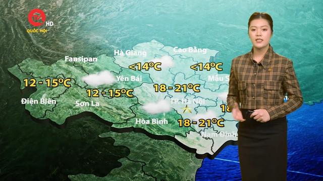 Dự báo thời tiết: Bắc Bộ và một và Bắc Trung Bộ có mưa nhỏ mưa phùn, sương mù rải rác