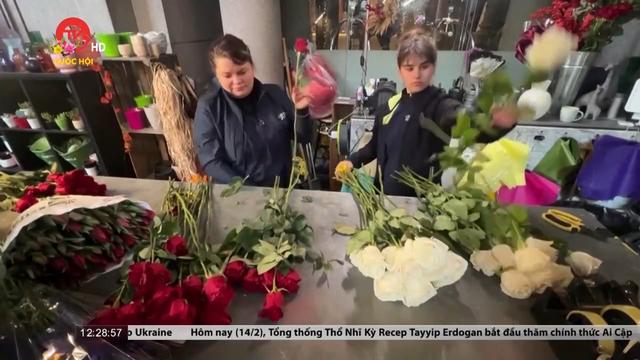 Giá hoa hồng tại Anh gia tăng dịp lễ Valentine 