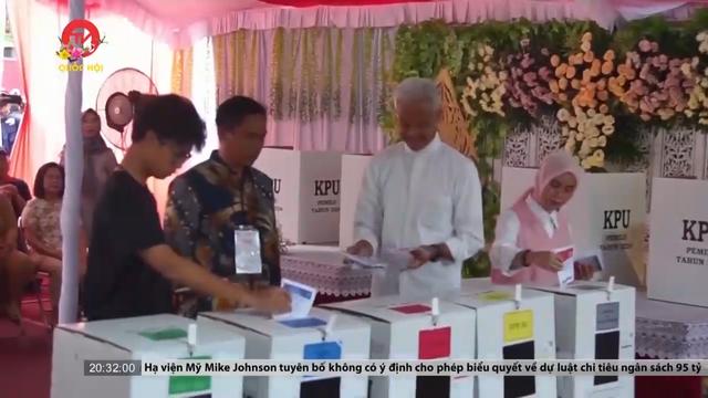 Hơn 200 triệu cử tri đi bầu cử Tổng thống Indonesia 