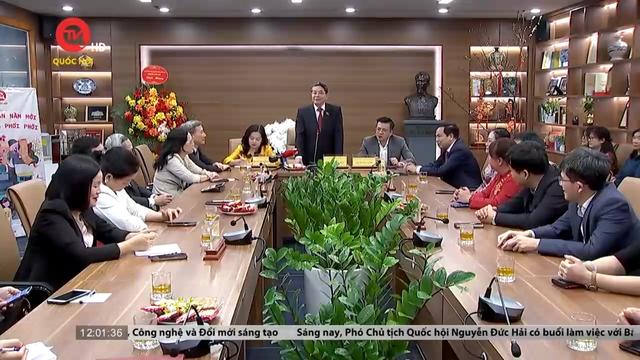 Phó Chủ tịch Quốc hội Nguyễn Đức Hải làm việc với Truyền hình Quốc hội Việt Nam và Báo Đại biểu Nhân dân 