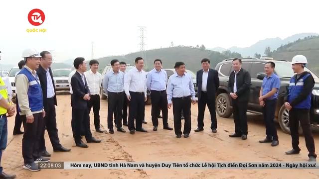 Kiểm tra tiến độ tại dự án cao tốc Tuyên Quang - Hà Giang giai đoạn 1