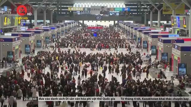 Trung Quốc ghi nhận 2,3 tỷ lượt hành khách trong mùa Xuân vận 2024