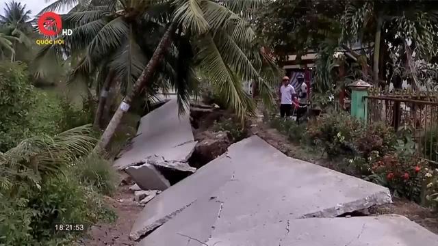 Sụt lún gây thiệt hại hơn 9 tỷ đồng ở Trần Văn Thời, Cà Mau