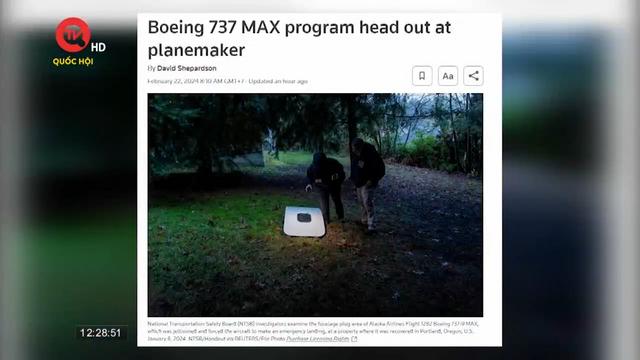 Boeing thay thế Giám đốc giám sát dòng 737 MAX