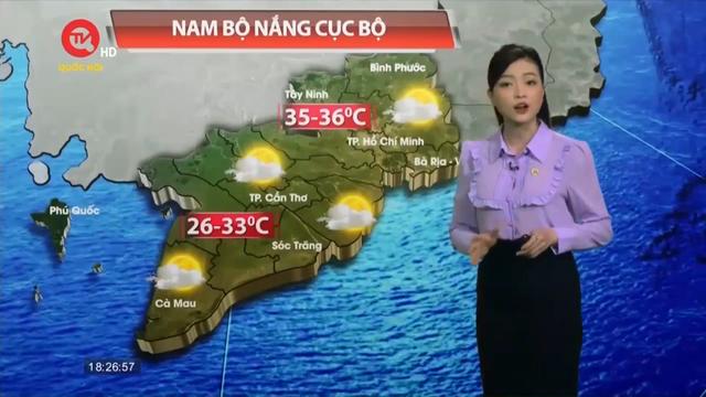 Dự báo thời tiết ngày 22/2: Nam Bộ vẫn duy trì trạng thái nắng nóng