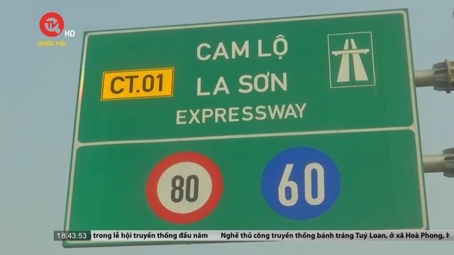 Thông tin mới về điều chỉnh giao thông trên cao tốc Cam Lộ - La Sơn