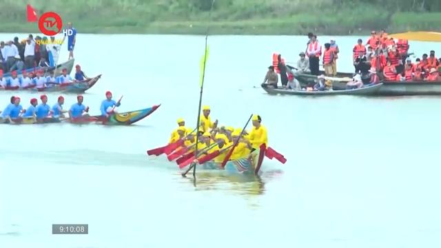 Quảng Ngãi: Lễ hội đua thuyền xã Tịnh Long là di sản văn hóa phi vật thể quốc gia 