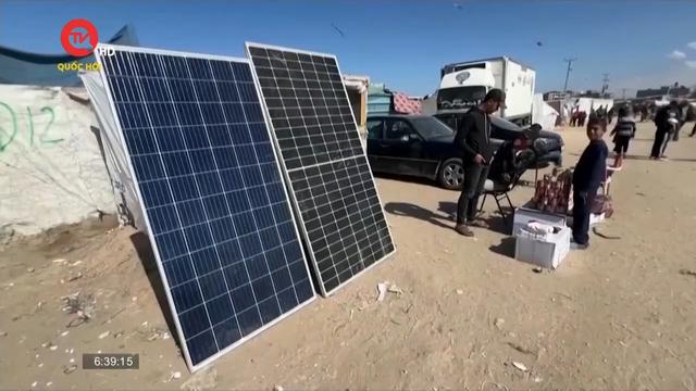 Chiến sự tại Gaza làm tăng nhu cầu năng lượng mặt trời