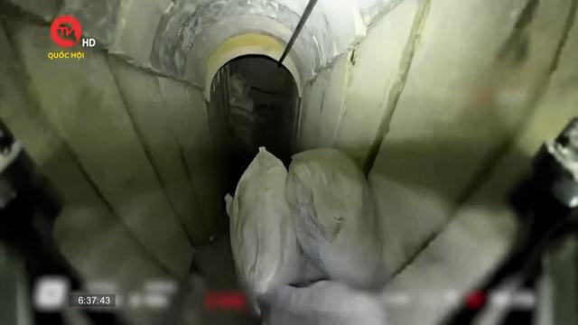 Israel công bố hình ảnh đường hầm xuyên dải Gaza