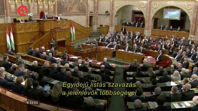 Chủ tịch Quốc hội Hungary phê chuẩn đơn xin gia nhập NATO của Thụy Điển