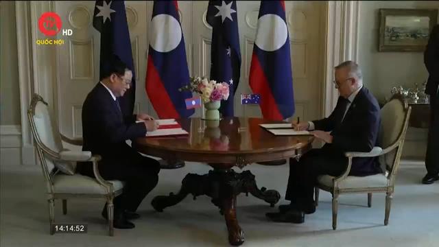 Australia và Lào ký kết thỏa thuận nâng cấp quan hệ lên đối tác toàn diện