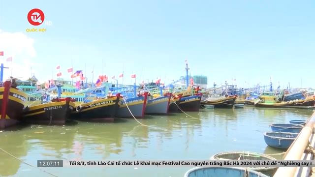 Bình Thuận: Hàng loạt tàu cá 67 vướng nợ phải bán đấu giá 