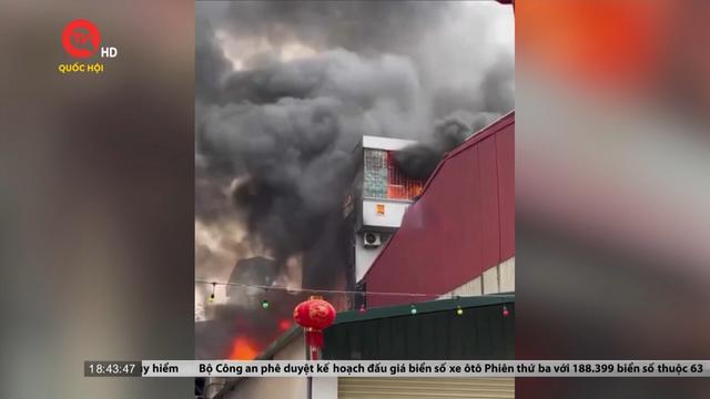 Cháy lớn tại Yên Sở, quận Hoàng Mai
