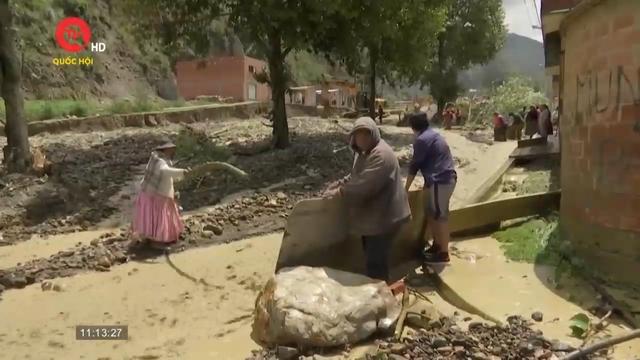 Bolivia ban bố tình trạng khẩn cấp do mưa lũ