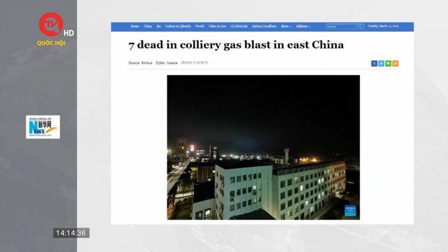 Nổ khí gas mỏ than Trung Quốc, 7 người thiệt mạng