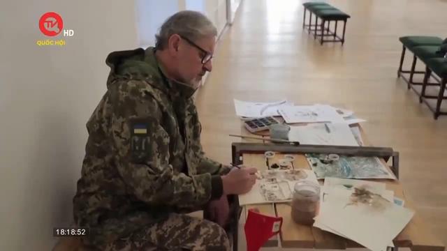 Tác phẩm nghệ thuật của người lính Ukraine