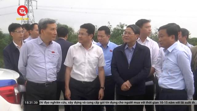 Phó chủ tịch Quốc hội Nguyễn Đức Hải khảo sát cao tốc Cam Lộ - La Sơn