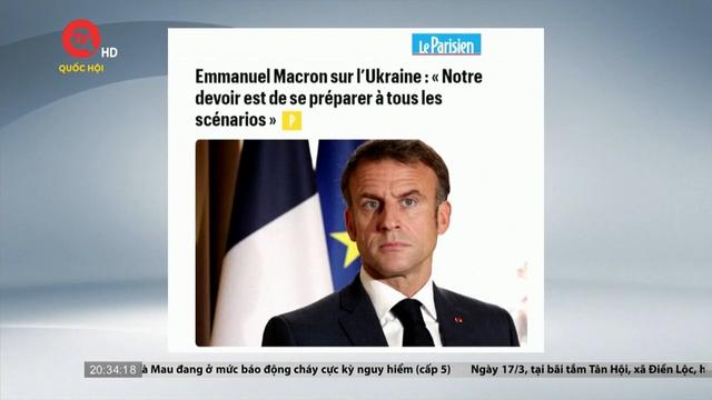 Tổng thống Pháp úp mở về việc đưa quân đội phương Tây vào Ukraine