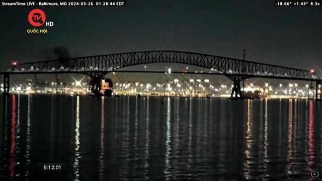 Mỹ: Tìm thấy thi thể 2 nạn nhân vụ sập cầu Baltimore