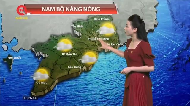 Dự báo thời tiết 30/3: Nam Bộ nắng nóng gay gắt