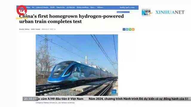 Trung Quốc có tàu đô thị chạy bằng Hydro đầu tiên trên thế giới