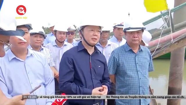 Phó Thủ tướng Trần Hồng Hà kiểm tra hạn mặn ở Tiền Giang 