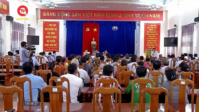 Lãnh đạo tỉnh Cà Mau đối thoại với người dân về dự án đường U Minh - Khánh Hội