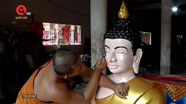 Bạc Liêu: Đồng bào dân tộc Khmer giữ gìn nghề điêu khắc truyền thống