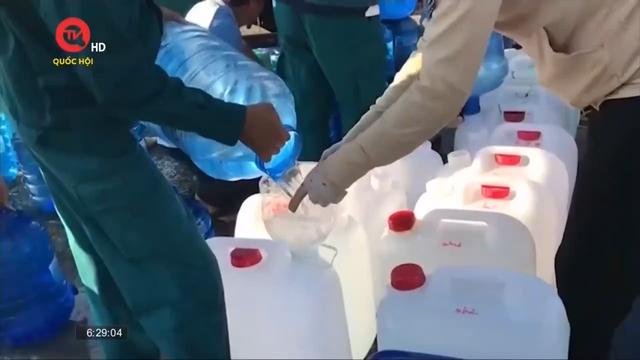 Tiền Giang nỗ lực cung cấp nước ngọt cho người dân vùng hạn
