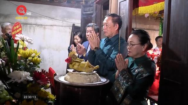 Lễ hội tưởng nhớ công chúa Lào Nhồi Hoa tại đền thượng Thái Sơn