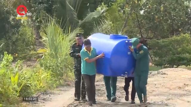 Bộ đội "tiếp" nước sạch cho hơn 600 hộ dân vùng biên Kiên Giang