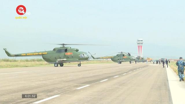 11 trực thăng của không quân đã có mặt tại Điện Biên