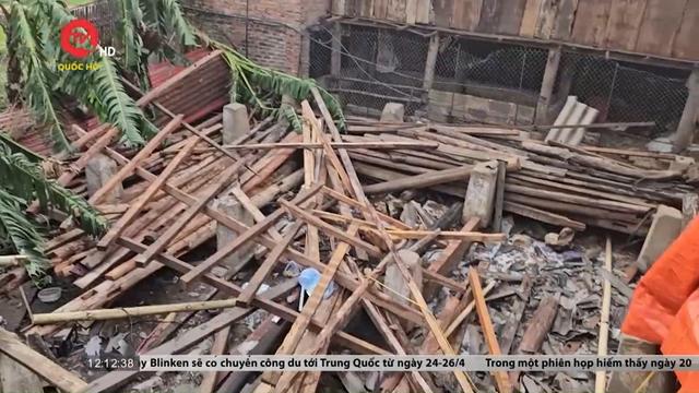 Giông lốc và mưa đá gây thiệt hại gần trăm ngôi nhà ở Sơn La 