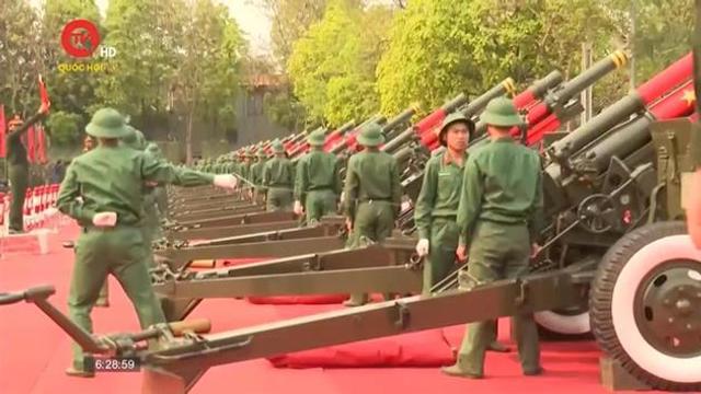 Dàn pháo dự Lễ kỷ niệm 70 năm Chiến thắng Điện Biên Phủ 