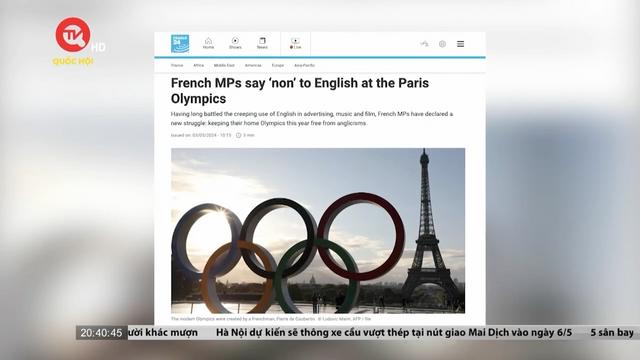 Pháp kêu gọi tôn trọng ngôn ngữ quốc gia tại Olympic Paris 2024