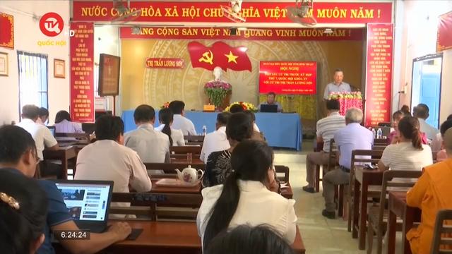 Đoàn ĐBQH tỉnh Bình Thuận tiếp xúc cử tri thị trấn Lương Sơn