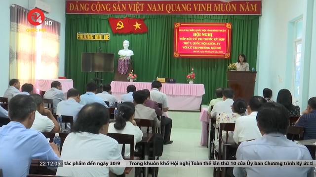 Tiếp xúc cử tri tại Bình Định và Bình Thuận