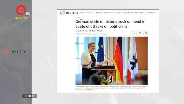 Thêm một vụ tấn công nhằm vào chính trị gia Đức 