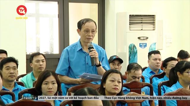 Đoàn ĐBQH Tuyên Quang tiếp xúc cử tri công nhân, người lao động