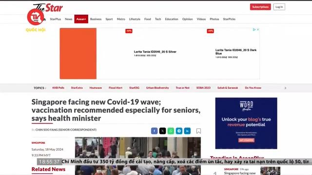 Singapore khuyến nghị người cao tuổi tiêm chủng Covid-19