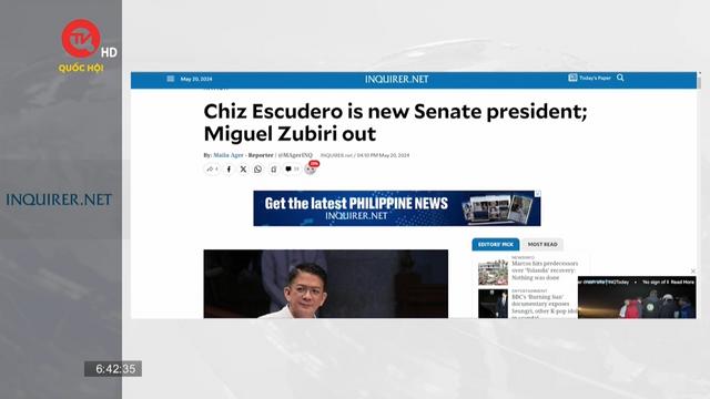 Philippines có Chủ tịch Thượng viện mới