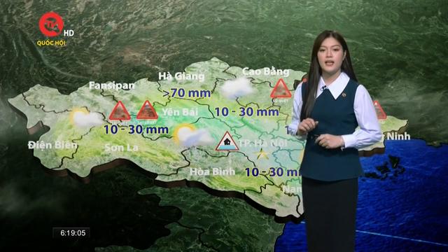 Dự báo thời tiết 25/5: Bắc Trung bộ có mưa vài nơi