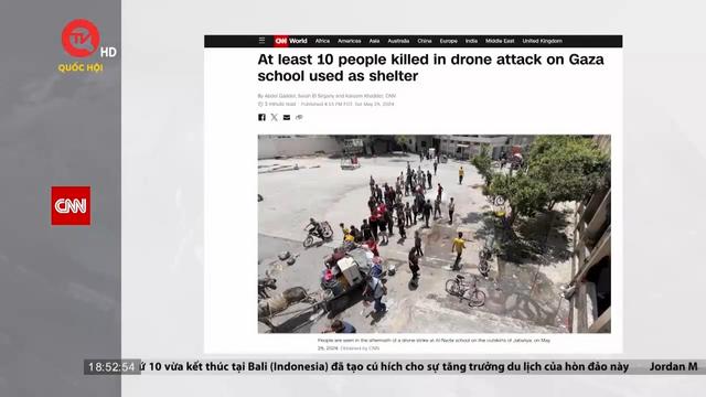 Không kích UAV vào nơi trú ẩn ở dải Gaza gây nhiều thương vong