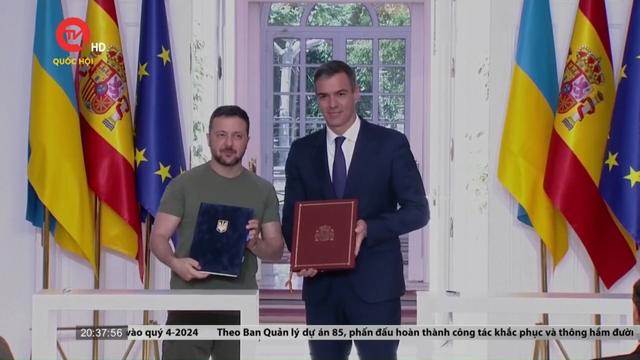 Ukraine ký hiệp ước an ninh với Tây Ban Nha và Bỉ