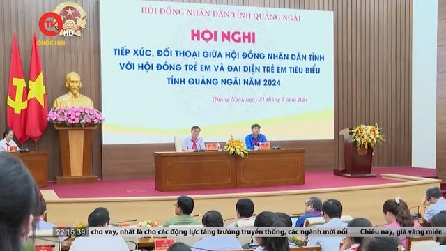 HĐND tỉnh Quảng Ngãi tiếp xúc, đối thoại với trẻ em 
