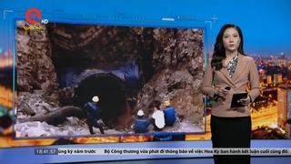 Quảng Ninh: Một công nhân mất tích nghi rơi xuống hố sụt lún sâu 10m