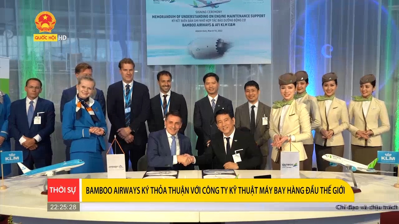 Bamboo Airways ký thỏa thuận hợp tác với công ty kỹ thuật máy bay hàng đầu thế giới