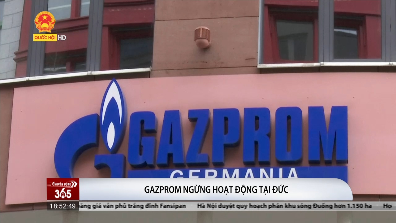 Điểm tin quốc tế chiều 02/04: Gazprom ngừng hoạt động tại đức